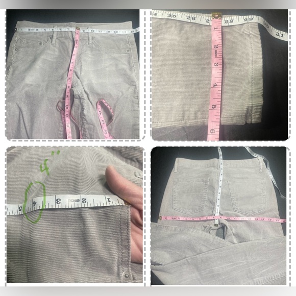 GAP 1969 ALWAYS SKINNY GRAY CORDS 26R - Picture 13 of 16